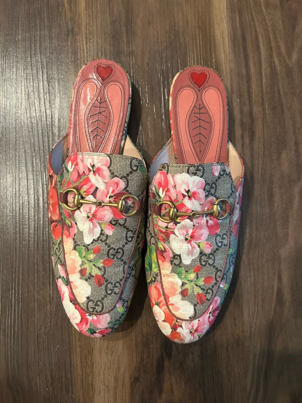 Gucci Princetown GG Blooms Floral Women’s Mules - Picture 2 of 3